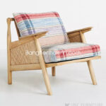 Plaid Cane Chair